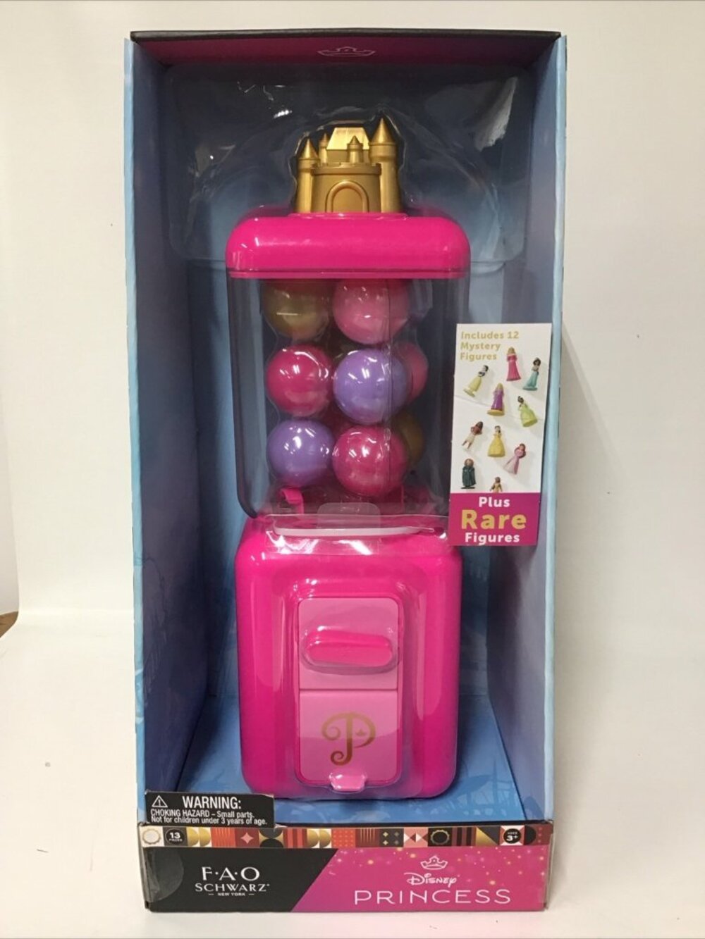 FAO Schwarz Disney Princess Toy Vending Machine Throwback Play Market Stand -